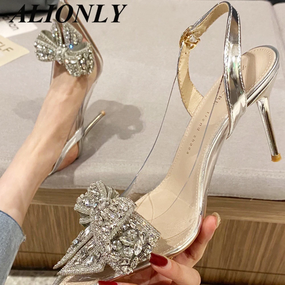 Alionly 2022 Summer New Transparent High Heels Women's Stiletto Pointed Toe Rhinestone Bow Bridal Shoes Ladies Sandals
Alionly 2022 Summer New Transparent High Heels Women's Stiletto Pointed Toe Rhinestone Bow Bridal Shoes Ladies Sandals
