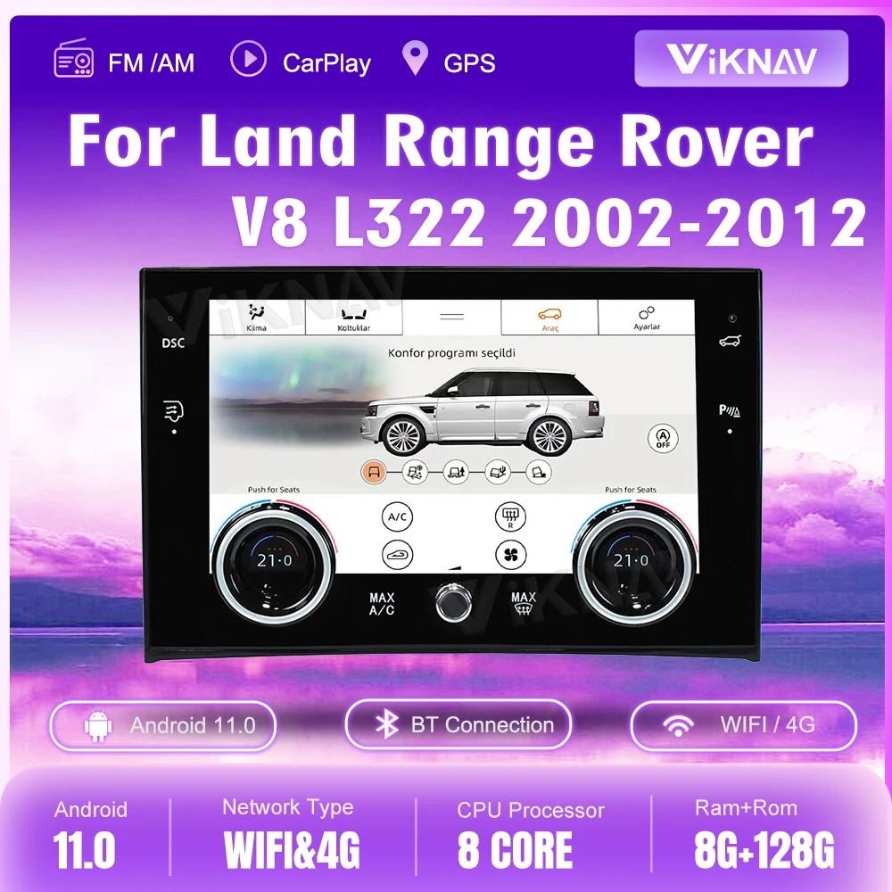 Панель переменного тока для Land Range Rover V8 L3222002-2012 Android, автомобильное радио, кондиционер, сенсорный экран, GPS, мультимедийный плеер
Панель переменного тока для Land Range Rover V8 L3222002-2012 Android, автомобильное радио, кондиционер, сенсорный экран, GPS, мультимедийный плеер