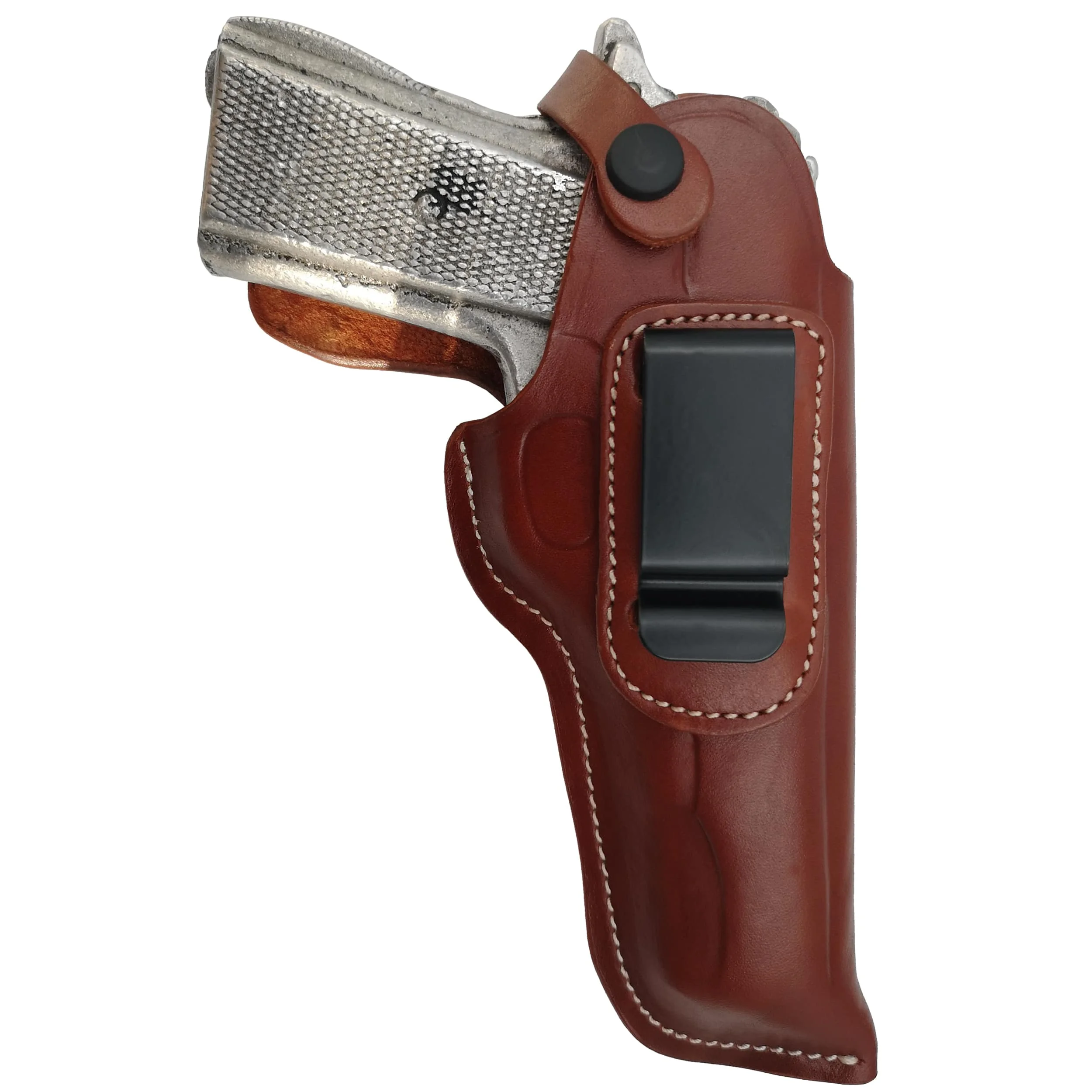 

Beretta 92-92F-92FS Compatible Real Leather Holster With Carrying Clip Concealed Belt Carry IWB Strap Gun Pouch Brown