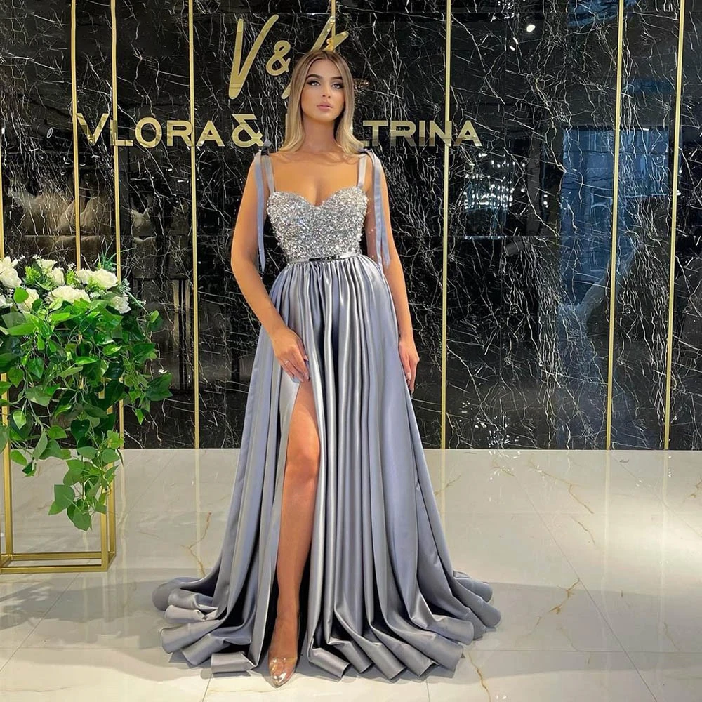 A-Line Sweetheart Neck HF434 Evening Party Dress For Women Elegant Charming Spaghetti Straps Gown Vestidos De Noche Robes Soirée
A-Line Sweetheart Neck HF434 Evening Party Dress For Women Elegant Charming Spaghetti Straps Gown Vestidos De Noche Robes Soirée