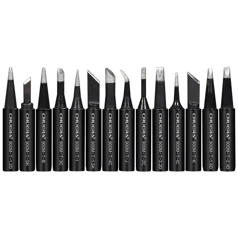 Long-Life Black 900M series Soldering Iron tips for 936/907 soldering station Handle
Long-Life Black 900M series Soldering Iron tips for 936/907 soldering station Handle