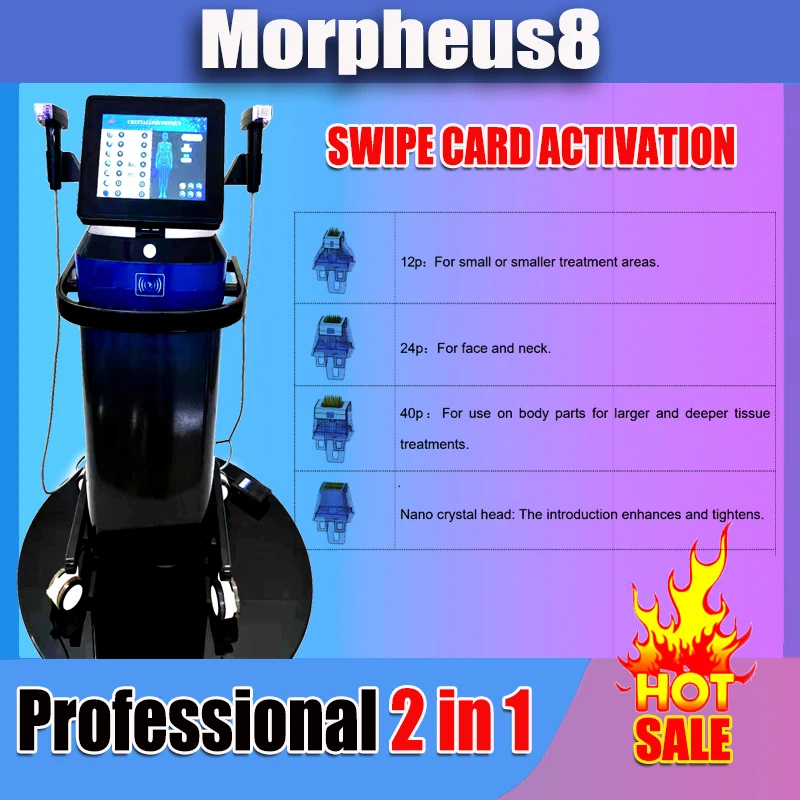 2 в 1, профессиональная радиочастотная микро-игла Morpheus 8, устройство для подтяжки и удаления акне
2 в 1, профессиональная радиочастотная микро-игла Morpheus 8, устройство для подтяжки и удаления акне