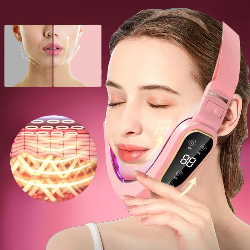 

Массажер для лица Photon Led, устройство для подтяжки лица, электрическая подтяжка, двойной подбородок