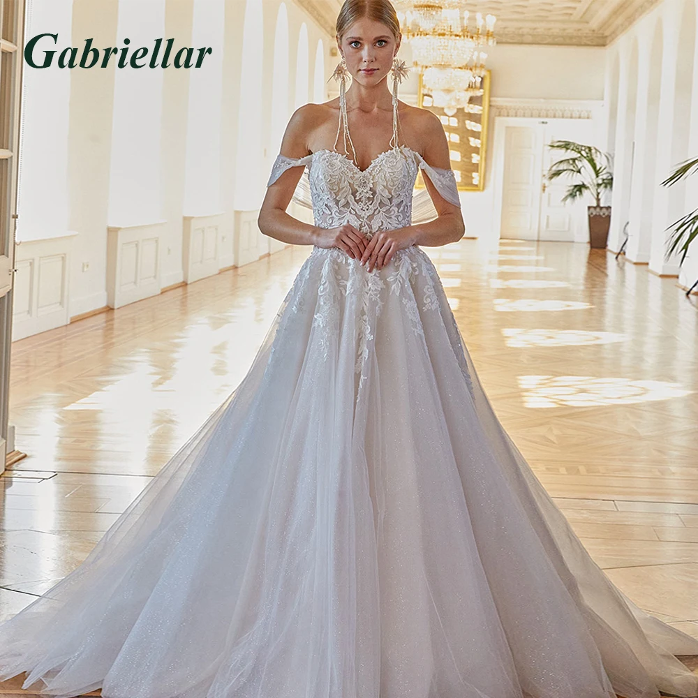 Gabriellar Classic Wedding Dresses Sweetheart Appliques Off the Shoulder Lace Up Wedding Gown Robe De Mariée Made To Order
Gabriellar Classic Wedding Dresses Sweetheart Appliques Off the Shoulder Lace Up Wedding Gown Robe De Mariée Made To Order