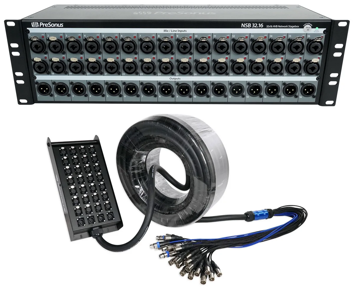 Большая скидка, распродажа, новый сетевой сценический ящик PreSonus NSB32.16 AVB
Большая скидка, распродажа, новый сетевой сценический ящик PreSonus NSB32.16 AVB