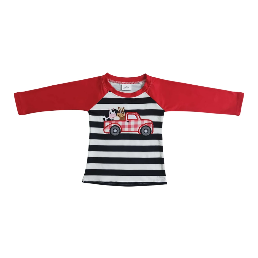 RTS 2022 Children Clothing Embroidery Heifer Tractor Red Long Sleeves Boy Shirt Baby Top Baby Clothes
RTS 2022 Children Clothing Embroidery Heifer Tractor Red Long Sleeves Boy Shirt Baby Top Baby Clothes