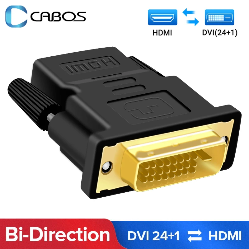 

Кабель-преобразователь HD 1080P DVI 24 + 1 в HDMI-совместимый адаптер «штырь-гнездо» для PS3 PS4 проектора ноутбука ПК HDTV приставки монитора