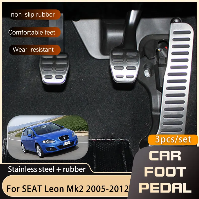 Car-styling Car Pedals For SEAT Leon Mk2 1P 2005 2006 2007 2008 2009 2010 2011 2012 Accelerator Gas Brake Non-slip Pedal Cover
Car-styling Car Pedals For SEAT Leon Mk2 1P 2005 2006 2007 2008 2009 2010 2011 2012 Accelerator Gas Brake Non-slip Pedal Cover