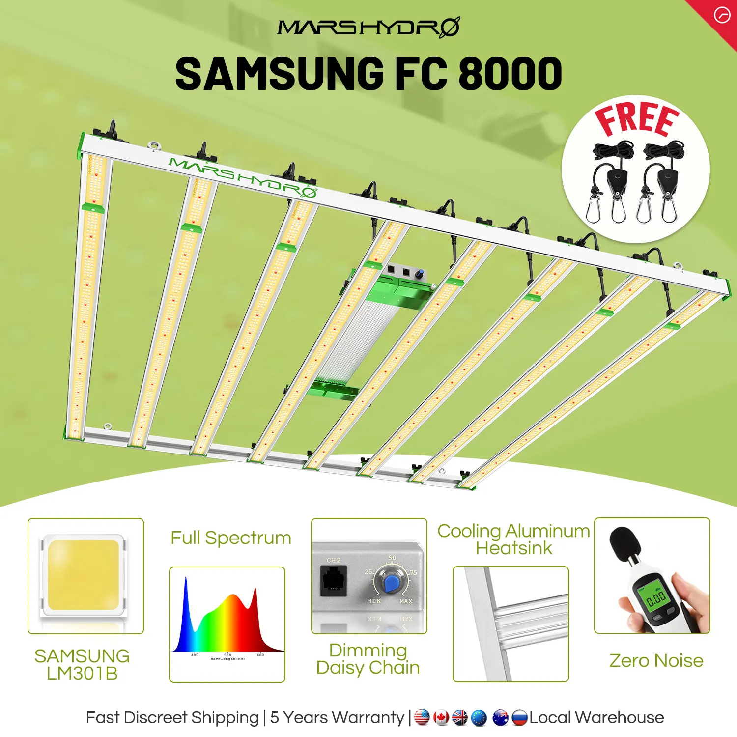 Mars Hydro FC 8000 LED Grow Light Grow Bar Full Spectrum Bar for Indoor Plants Hydroponics Veg Flowers
Mars Hydro FC 8000 LED Grow Light Grow Bar Full Spectrum Bar for Indoor Plants Hydroponics Veg Flowers
