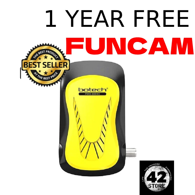 Botech Piko 601 Full Hd And 1 Year Free Funcam Mini Satellite Receiver Original High Quality
Botech Piko 601 Full Hd And 1 Year Free Funcam Mini Satellite Receiver Original High Quality