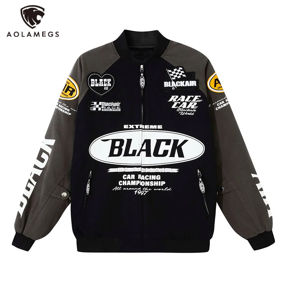 Hip Hop Men's Racing Jacket Streetwear Loose Letter Print Winter Jacket Coats Fashion Casual Oversized Zipper Parkas Outerwear
Hip Hop Men's Racing Jacket Streetwear Loose Letter Print Winter Jacket Coats Fashion Casual Oversized Zipper Parkas Outerwear