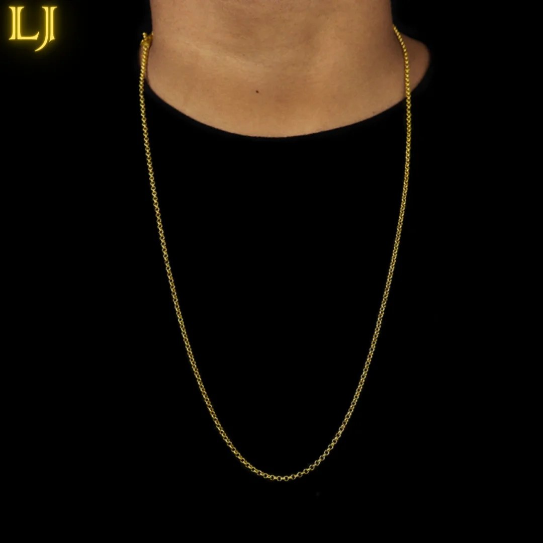 Chain Link Portuguese 2mm Old Coin (Nordic Gold) Eternal Color Guarantee! 18K Gold identical jewelry
Chain Link Portuguese 2mm Old Coin (Nordic Gold) Eternal Color Guarantee! 18K Gold identical jewelry