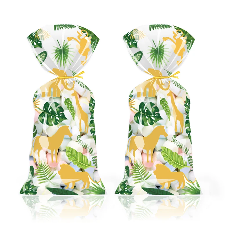 50pcs Jungle Safari Candy Bags Elephant Monkey Hawaiian Leaves Baby Shower Birthday Party Decoration Kids Gift Packaging Bag
50pcs Jungle Safari Candy Bags Elephant Monkey Hawaiian Leaves Baby Shower Birthday Party Decoration Kids Gift Packaging Bag