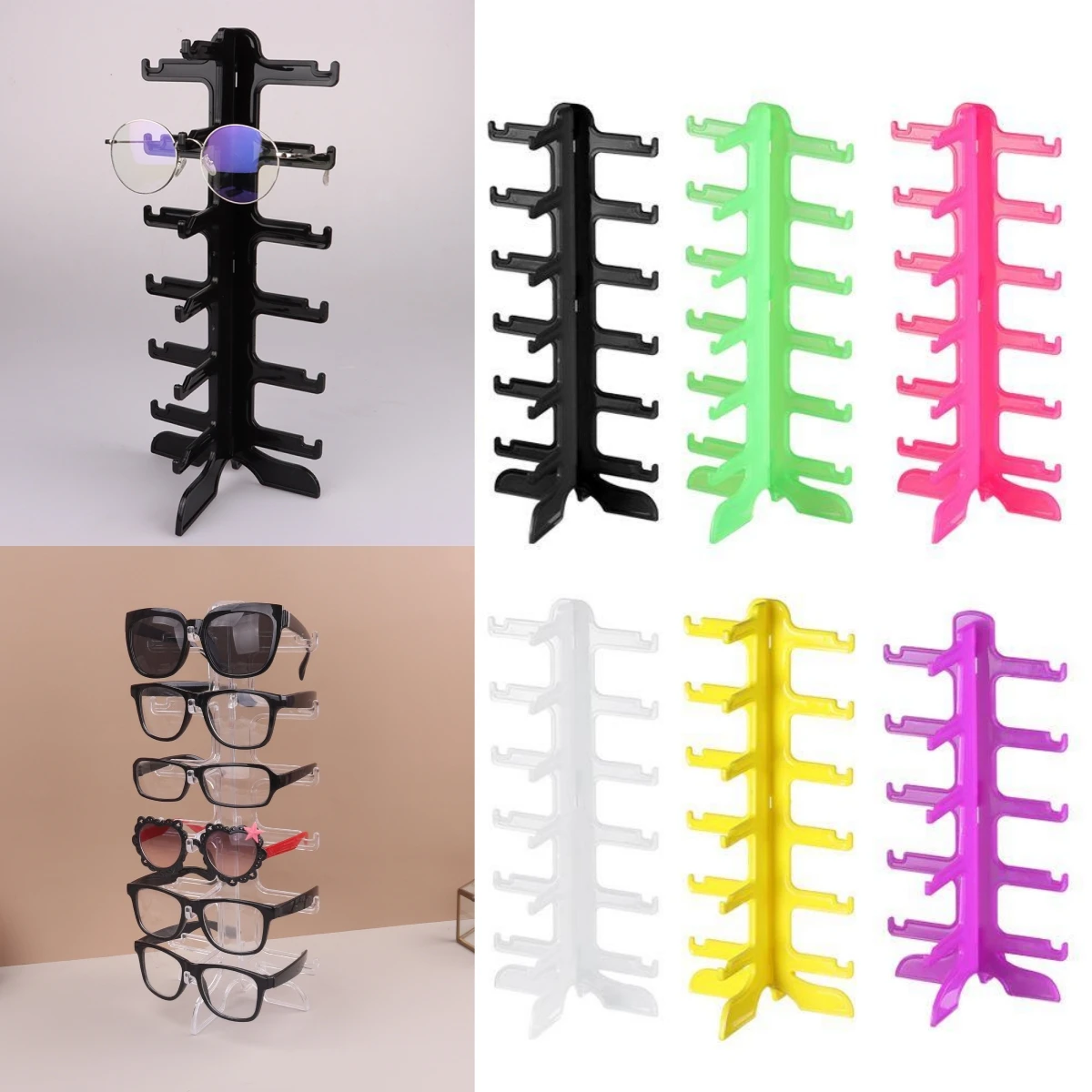 Innovative Plastic Sunglasses Show Rack Holders Eyeglasses Display Storage Stand Glasses Space Saving Home Organizer Shelf
Innovative Plastic Sunglasses Show Rack Holders Eyeglasses Display Storage Stand Glasses Space Saving Home Organizer Shelf