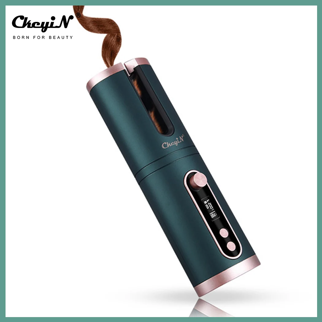 CkeyiN Cordless Automatic Rotating Hair Curler LCD Electric Curling Iron Temperature Adjustable Corrugation Waver Styler Care
CkeyiN Cordless Automatic Rotating Hair Curler LCD Electric Curling Iron Temperature Adjustable Corrugation Waver Styler Care