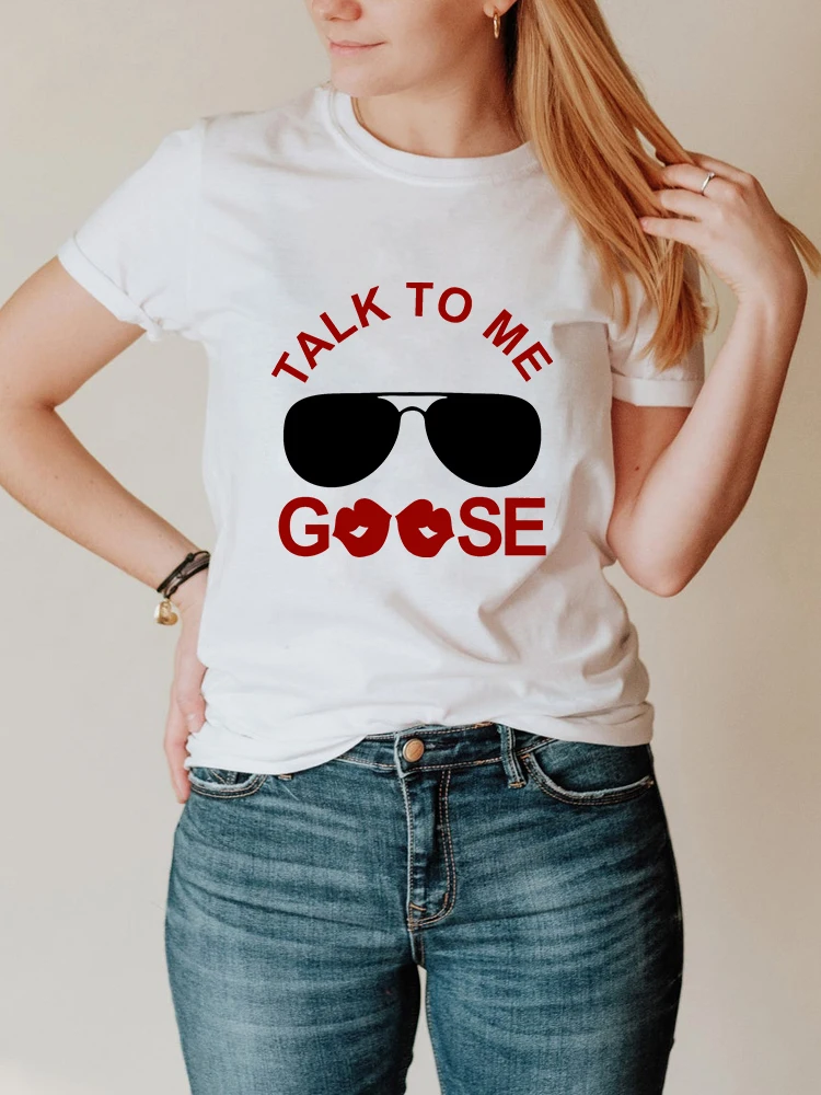 Talk To Me Goose T Shirt Top Gun Shirt Movie T-Shirt Cool Sunglasses Tshirt Vintage Graphic T Shirts Women Short Sleeve T-shirt
Talk To Me Goose T Shirt Top Gun Shirt Movie T-Shirt Cool Sunglasses Tshirt Vintage Graphic T Shirts Women Short Sleeve T-shirt