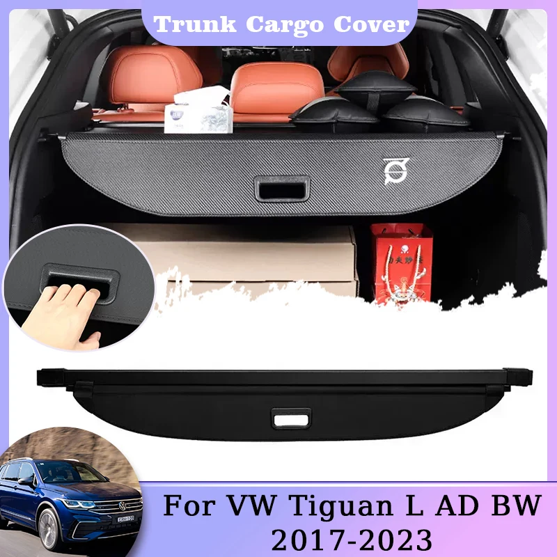 Багажник автомобиля багажник для VW Volkswagen Tiguan L AD BW MK2 2017 ~ 2023 выдвижная защита
