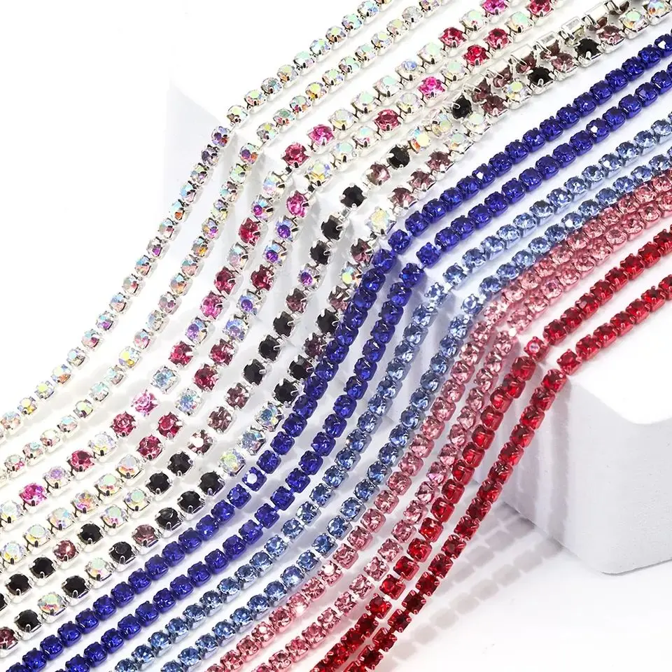 Wholesale 2mm-4mm Rhinestones For Diy Shoes Bags Clothes Glass Crystal Colorful Cup Chain Rhinestones Chain
Wholesale 2mm-4mm Rhinestones For Diy Shoes Bags Clothes Glass Crystal Colorful Cup Chain Rhinestones Chain