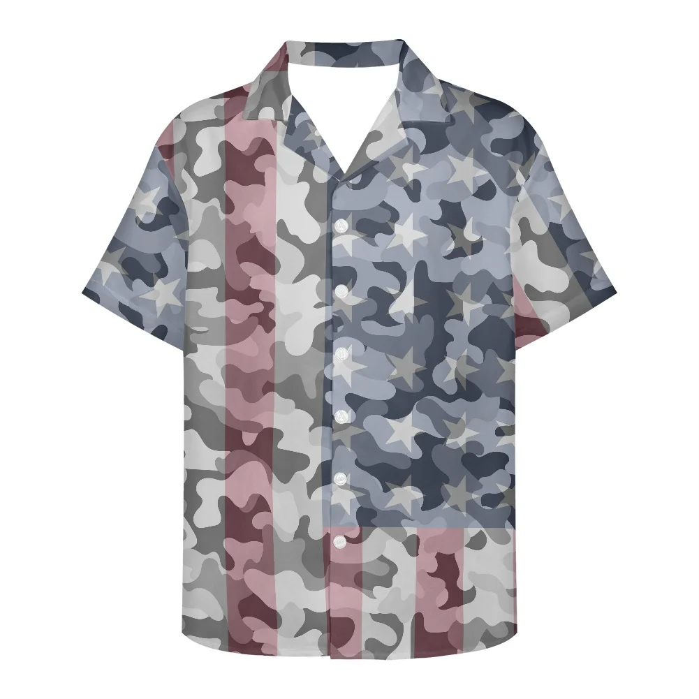 USA American Flag Camouflage Pattern Men's Shirts Men Hawaiian Casual One Button Shirts Short-sleeve Beach Blouses Tops Camicias
USA American Flag Camouflage Pattern Men's Shirts Men Hawaiian Casual One Button Shirts Short-sleeve Beach Blouses Tops Camicias