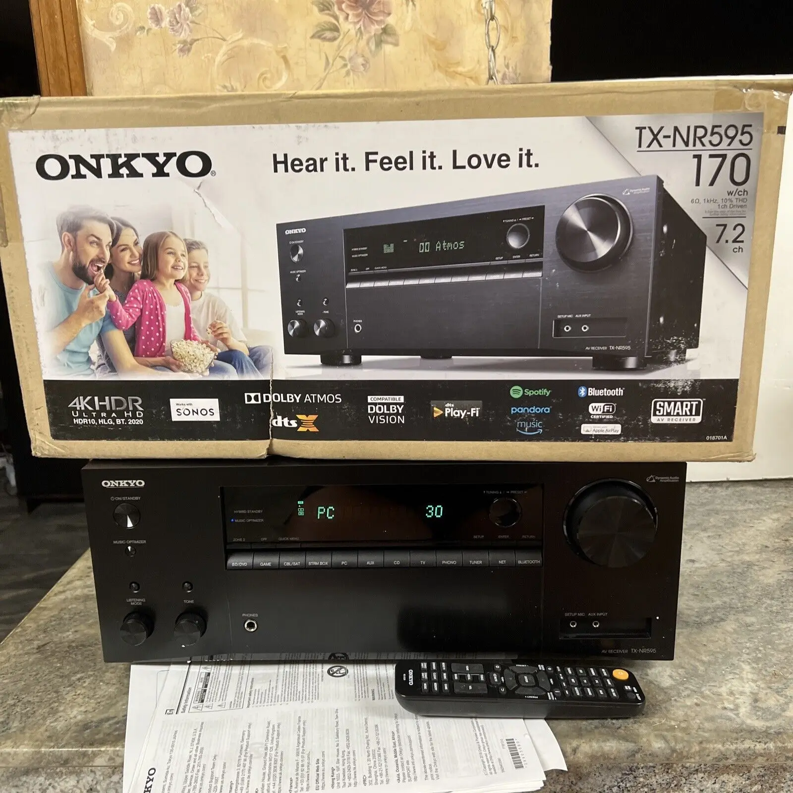 100% Best Quality Buy 2 Get 1 Free Onkyos TX-NR595 4K Atmos 7.2 Channel Network Smart Home AV Receiver
100% Best Quality Buy 2 Get 1 Free Onkyos TX-NR595 4K Atmos 7.2 Channel Network Smart Home AV Receiver