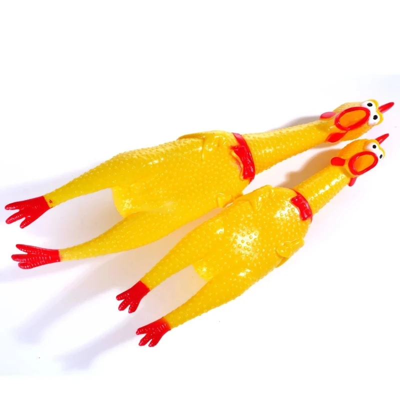 

Screaming Chicken Squeeze Sound Toy Pets Dog Toys Product Shrilling Decompression Tool Squeak Vent chicken