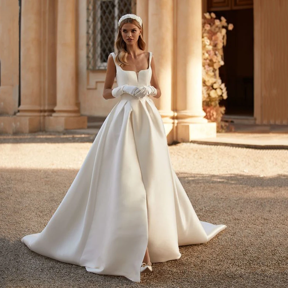 Ohmmayby Gorgeous Ivory Bride Ball Gown Princess Square Neck High Slit Backless Long Train Wedding Dresses Vestido De Noiva
Ohmmayby Gorgeous Ivory Bride Ball Gown Princess Square Neck High Slit Backless Long Train Wedding Dresses Vestido De Noiva