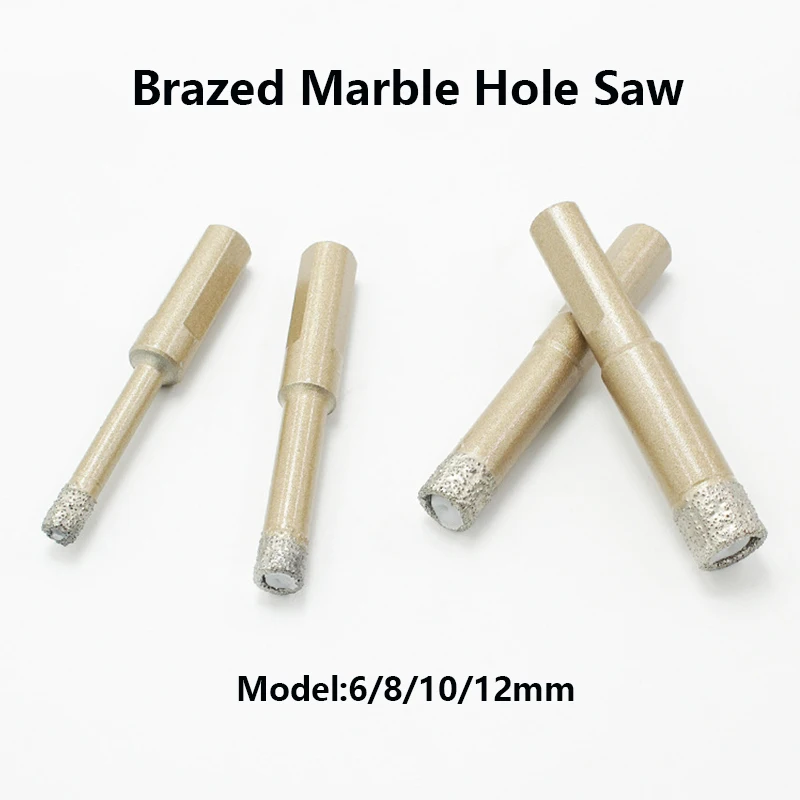 1Pcs Brazed Marble Hole Saw 6/8/10/12mm Drill Bits Cutter Triangle Handle Emery For Openings In Marble Tile Glass Granite Etc
1Pcs Brazed Marble Hole Saw 6/8/10/12mm Drill Bits Cutter Triangle Handle Emery For Openings In Marble Tile Glass Granite Etc