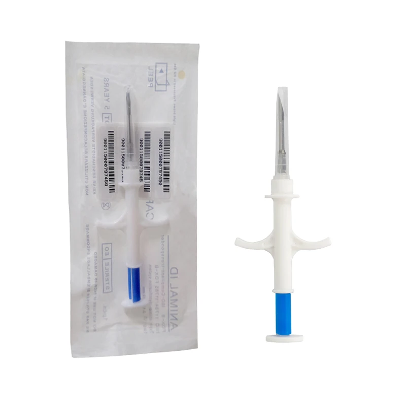 

10pcs 134.2KHz Pet Glass Tag Animal Injectable Microchip Syringe FDX B ISO11784/85 ICAR Animal Syringe for Cat Dog