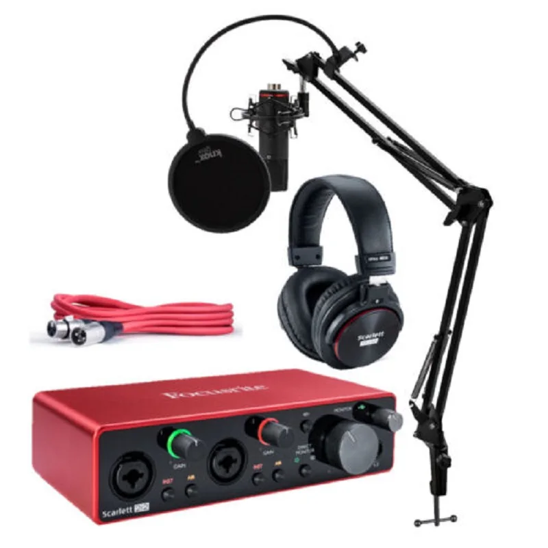 Качественный комплект Scarlettt Solo Studio Pack (Gen 3) включает микшер микрофон usb звуковая карта готова к отправке
Качественный комплект Scarlettt Solo Studio Pack (Gen 3) включает микшер микрофон usb звуковая карта готова к отправке