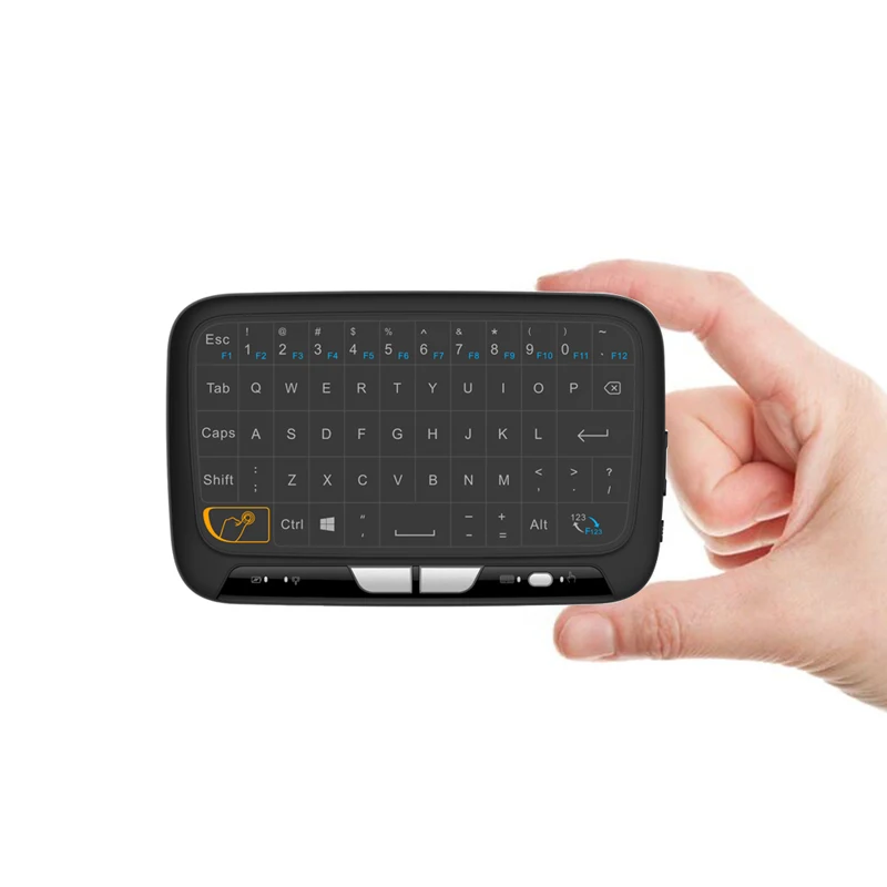 H18 2.4GHz Full Touchpad Keyboard Wireless Keyboard Mouse Mode Remote Control for Smart TV box
H18 2.4GHz Full Touchpad Keyboard Wireless Keyboard Mouse Mode Remote Control for Smart TV box
