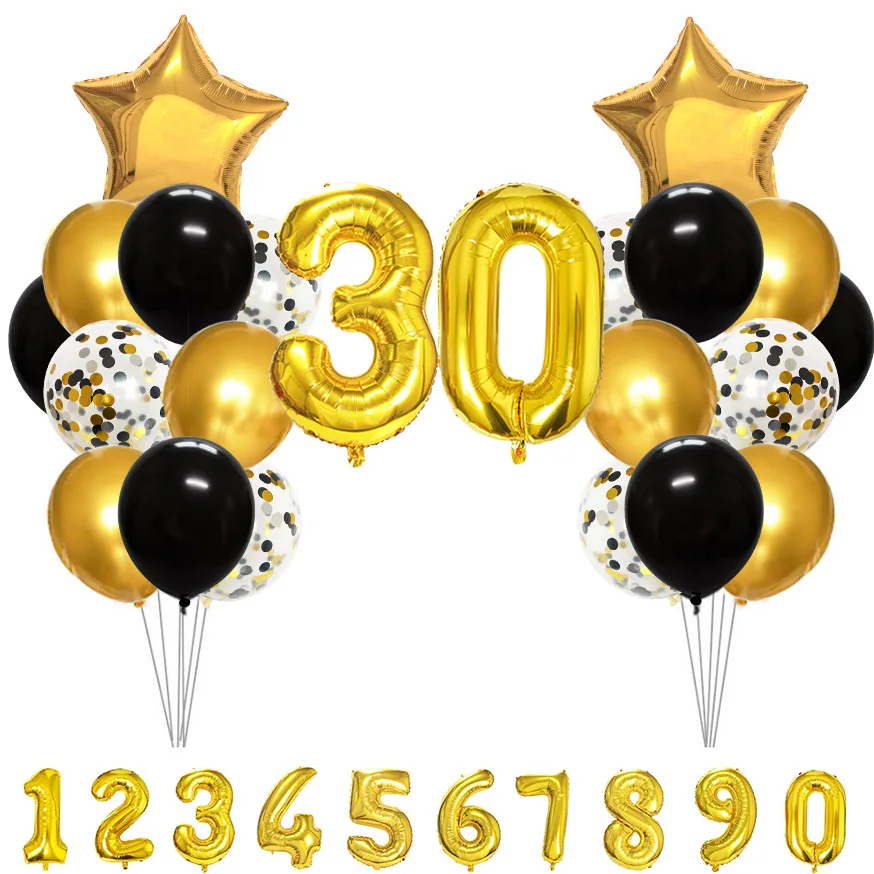 Black Gold Balloon Confetti Latex Balloons Adult Man Woman Birthday Party Decorations 1 2 3 4 5 6 7 8 10 30 40 50 Years Old
Black Gold Balloon Confetti Latex Balloons Adult Man Woman Birthday Party Decorations 1 2 3 4 5 6 7 8 10 30 40 50 Years Old
