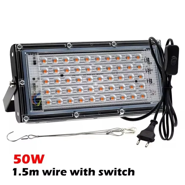 Фитолампа LED для растений 50/100/200/300 Вт
Фитолампа LED для растений 50/100/200/300 Вт