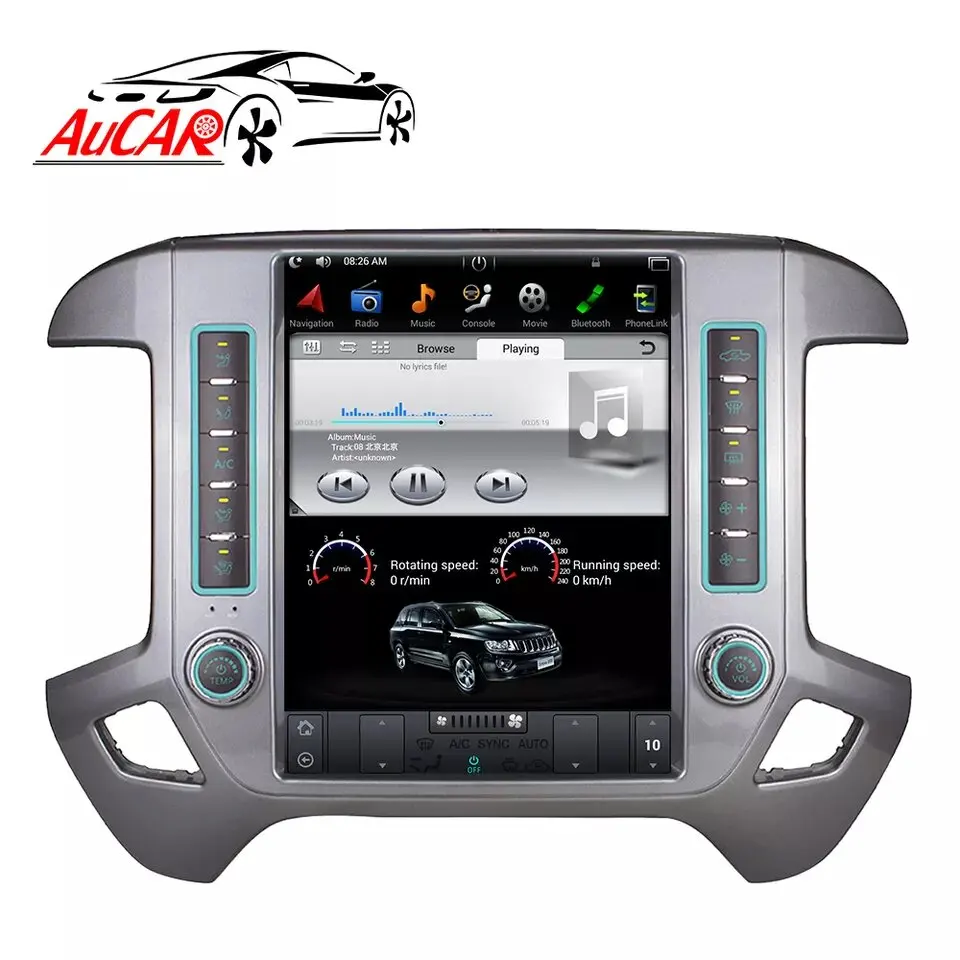 AuCAR For Chevrolet Silverado/GMC Sierra 2014-2018 Android 9 Car Radio 12.1" DVD Multimedia Video Player Head Unit PX6 Carplay
AuCAR For Chevrolet Silverado/GMC Sierra 2014-2018 Android 9 Car Radio 12.1" DVD Multimedia Video Player Head Unit PX6 Carplay