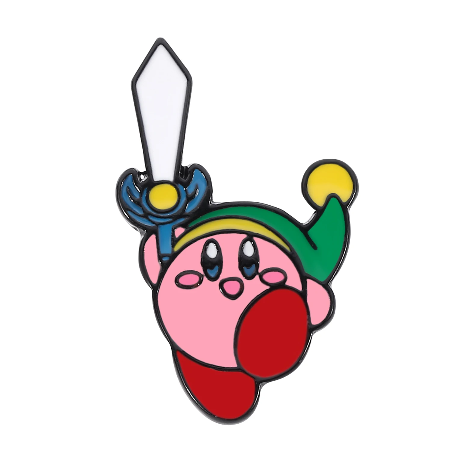 

Japan Anime Kirby Enamel Pins Collect Magic Rainbow Star Metal Cartoon Brooch Backpack Collar Lapel Badges Fashion Jewelry Gift