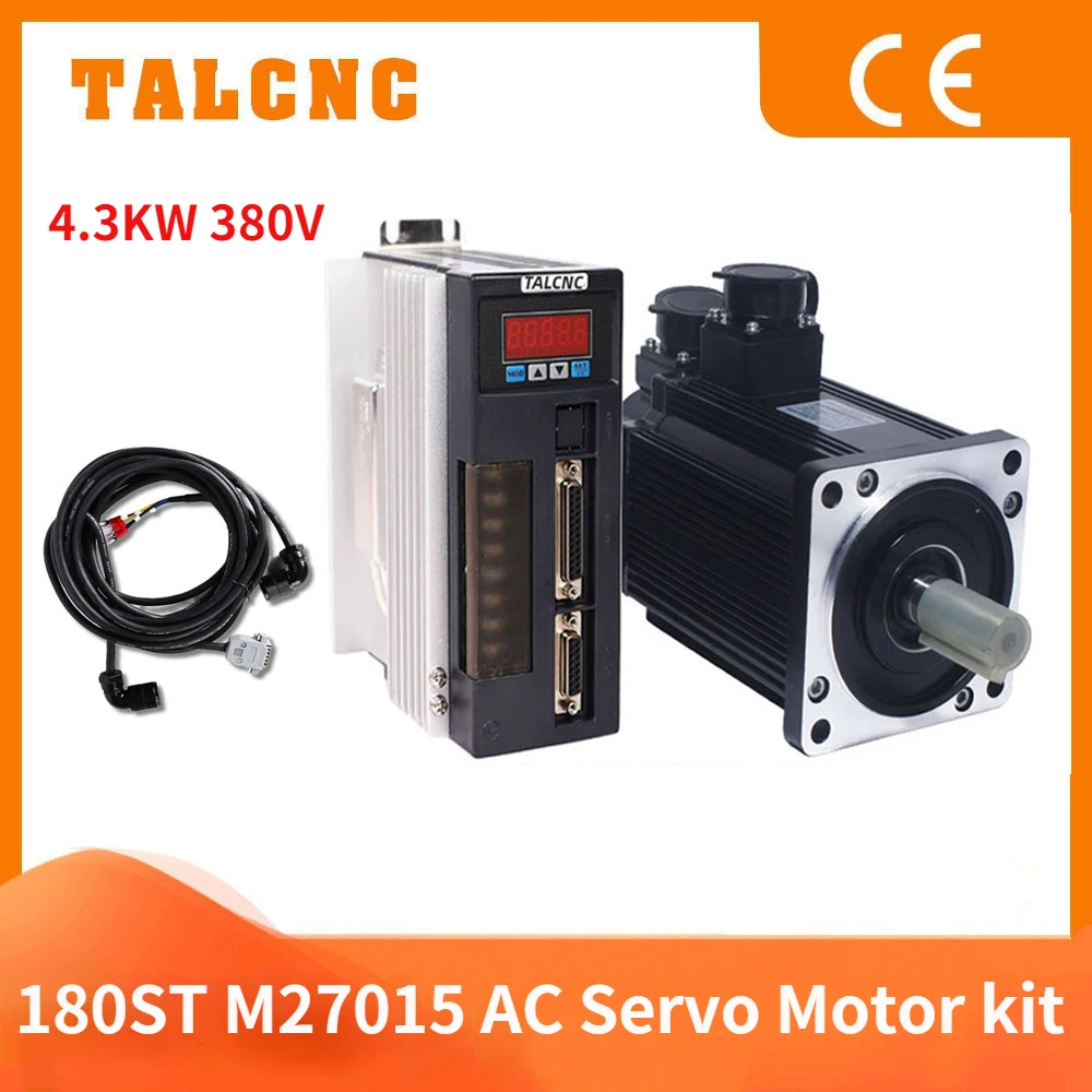 180ST-M27015 380V 4.3KW AC Servo motor 1500RPM 27N.M. 4300W Three-Phase ac drive permanent magnet Matched Driver AASD-40A
180ST-M27015 380V 4.3KW AC Servo motor 1500RPM 27N.M. 4300W Three-Phase ac drive permanent magnet Matched Driver AASD-40A