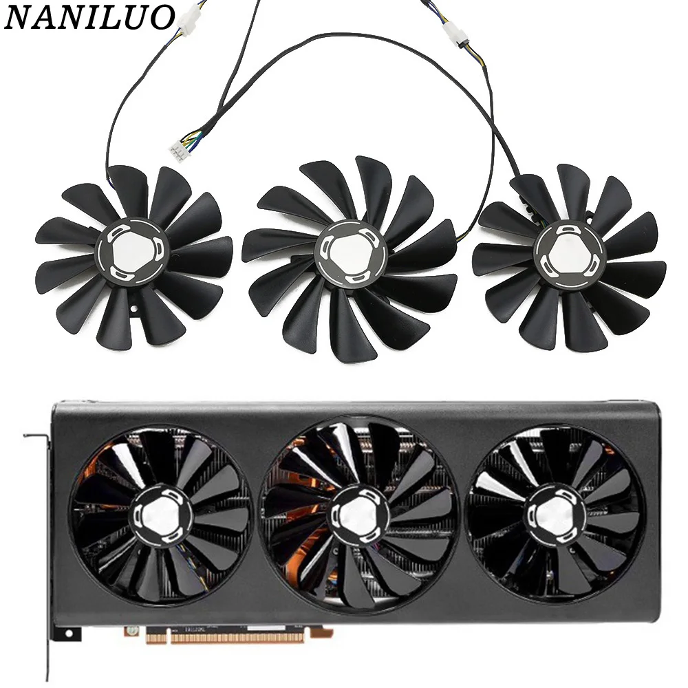 Кулер VGA для графического ГП XFX RX 5700 XT RX5700XT, сменный вентилятор для видеокарт 3 шт./компл. FY09015M12LPA CF1010U12S
Кулер VGA для графического ГП XFX RX 5700 XT RX5700XT, сменный вентилятор для видеокарт 3 шт./компл. FY09015M12LPA CF1010U12S