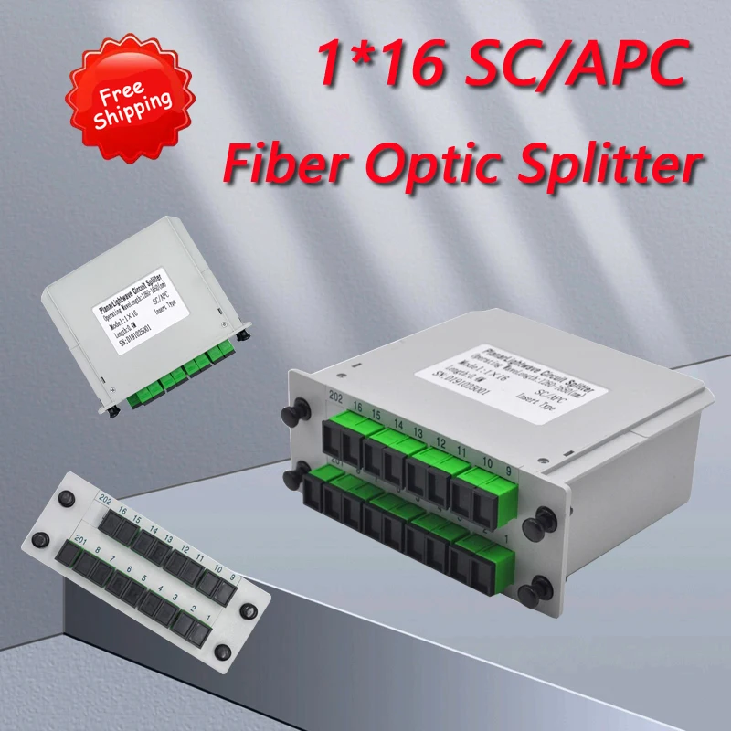 1*16 SC/APC Fiber Optic Splitter 1x16 Optical PLC Splitter Cassette Box Card Inserting Type Optical FTTH SC APC Splitter
1*16 SC/APC Fiber Optic Splitter 1x16 Optical PLC Splitter Cassette Box Card Inserting Type Optical FTTH SC APC Splitter