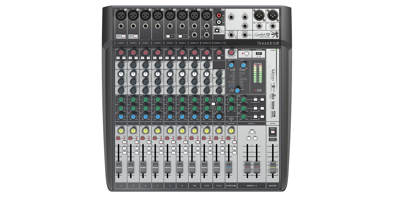 Большая скидка, распродажа, новый звуковой интерфейс Soundcraft 12 MTK микшер и аудио интерфейс с эффектами
Большая скидка, распродажа, новый звуковой интерфейс Soundcraft 12 MTK микшер и аудио интерфейс с эффектами