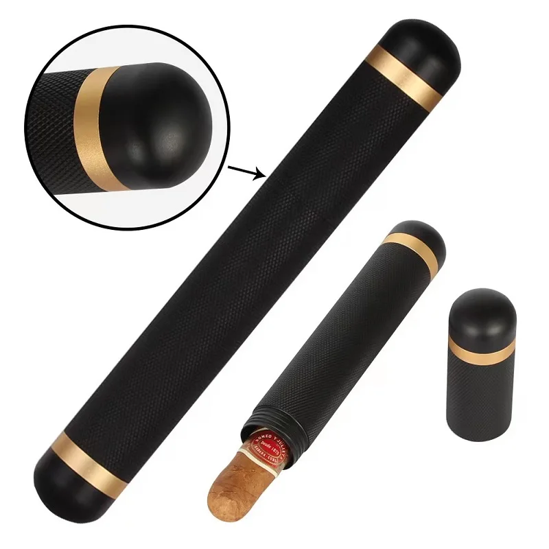 Luxury Aluminum Cigar Tube Airtight Deodorant Metal Humidor Single Cigar Hydrating Tube Humidor Men's Cigar Gift Set
Luxury Aluminum Cigar Tube Airtight Deodorant Metal Humidor Single Cigar Hydrating Tube Humidor Men's Cigar Gift Set
