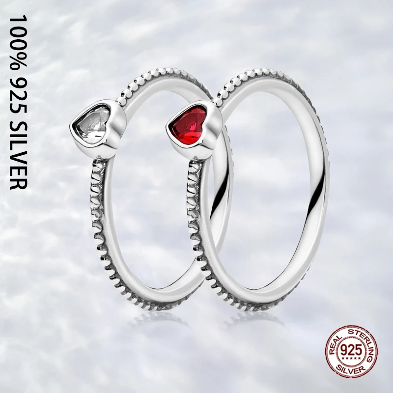 Fit Original Authentic 925 Sterling Silver Transparent Heart Bead Ring For Women Fashion Luxury Wedding Party Jewelry
Fit Original Authentic 925 Sterling Silver Transparent Heart Bead Ring For Women Fashion Luxury Wedding Party Jewelry