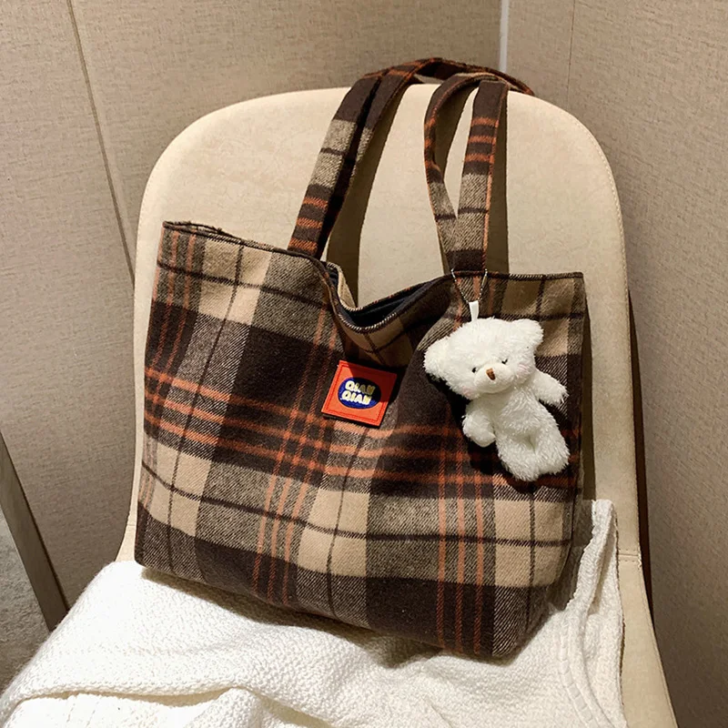 New Large-Capacity Casual Brand Plaid Print All-Match Western-Style High-Quality Texture Women'S Shoulder Tote Shopping Handbag
New Large-Capacity Casual Brand Plaid Print All-Match Western-Style High-Quality Texture Women'S Shoulder Tote Shopping Handbag