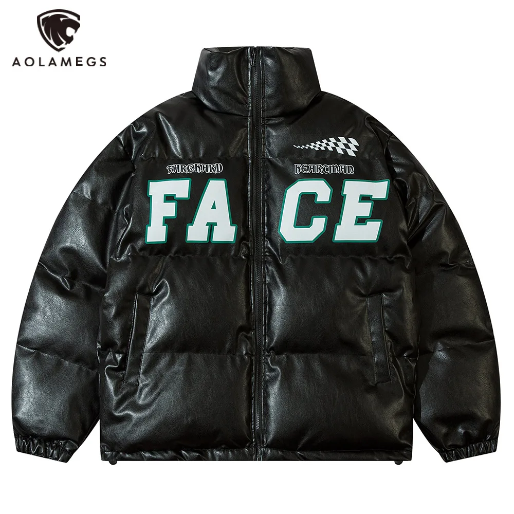 Hip Hop Black Parkas Jacket Streetwear Letter Graphic Leather Jacket For Men Casual Fashion Zip Up Coat Winter Cotton Outerwear
Hip Hop Black Parkas Jacket Streetwear Letter Graphic Leather Jacket For Men Casual Fashion Zip Up Coat Winter Cotton Outerwear