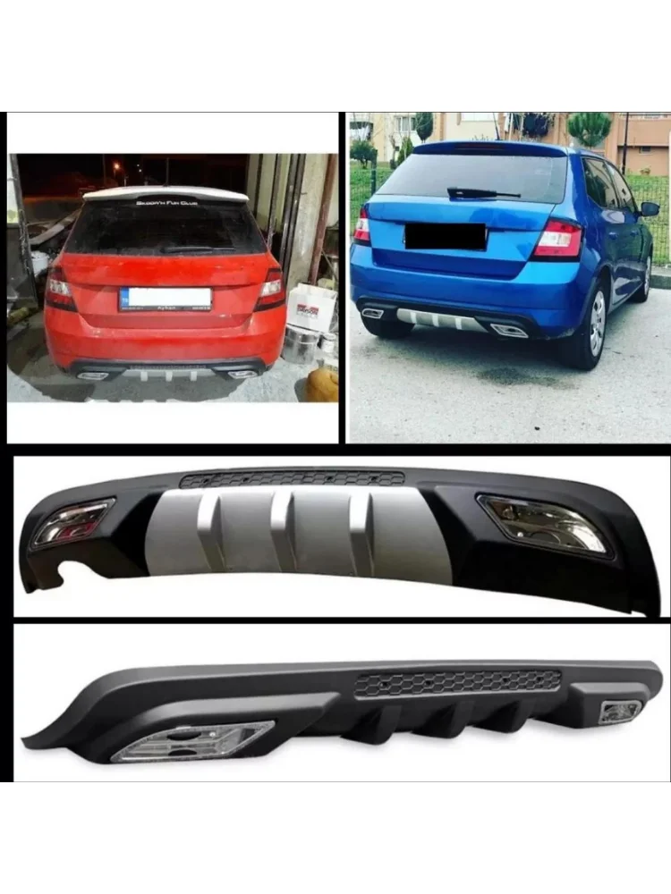 For Skoda Fabia Car Rear Bumper Diffuser Black ABS Plastic Car Styling Spoiler Deflector Body Kit Splitter Lip Professional
For Skoda Fabia Car Rear Bumper Diffuser Black ABS Plastic Car Styling Spoiler Deflector Body Kit Splitter Lip Professional