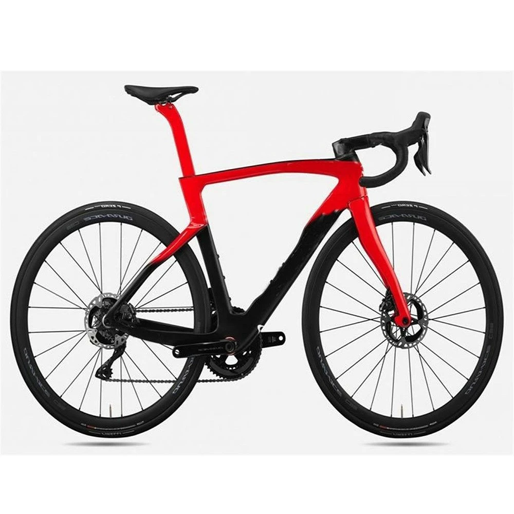

100 Colors 2022 F Carbon Road Bike F14 Complete Bicycle Full Bike Red Glossy Disk Disc Brake with 105 R7020 R8020 Disc groupset