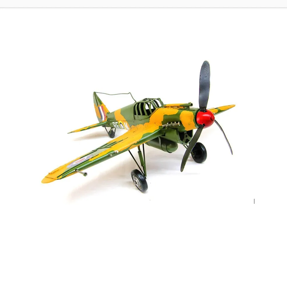 Декоративный Ностальгический металлический военный самолет безделушка