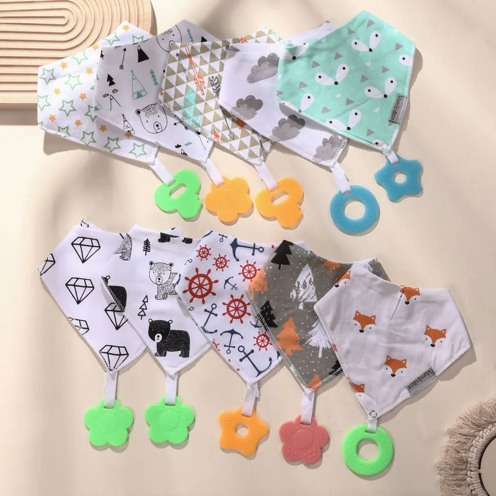 Baby Bandana Drool Bibs and Teething Toys Made with 100% Organic Cotton, Absorbent and Soft Unisex (Vuminbox)
Baby Bandana Drool Bibs and Teething Toys Made with 100% Organic Cotton, Absorbent and Soft Unisex (Vuminbox)