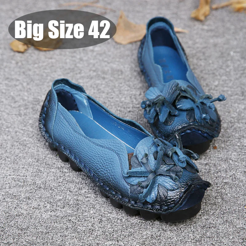 Chic Vintage Floral Flats Women's Shoes Big Size 42 Woman Genuine Leather Loafers Thick Cushion Lug Sole Moccasins Free Shipping
Chic Vintage Floral Flats Women's Shoes Big Size 42 Woman Genuine Leather Loafers Thick Cushion Lug Sole Moccasins Free Shipping