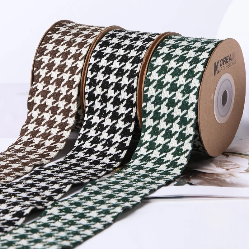 Knit Houndstooth Check Cotton Ribbon Winter 25mm 38mm DIY Crafts Hair Bows Tie Accessories Cloth Sewing Material Soft Thick Trim
Knit Houndstooth Check Cotton Ribbon Winter 25mm 38mm DIY Crafts Hair Bows Tie Accessories Cloth Sewing Material Soft Thick Trim