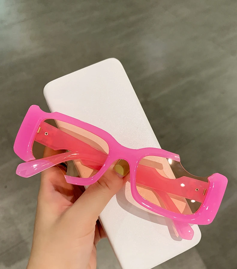 Unique Design Notch Shades Jelly Color Frame Sun Glasses Women Men Fashion Designer Sunglasses
Unique Design Notch Shades Jelly Color Frame Sun Glasses Women Men Fashion Designer Sunglasses