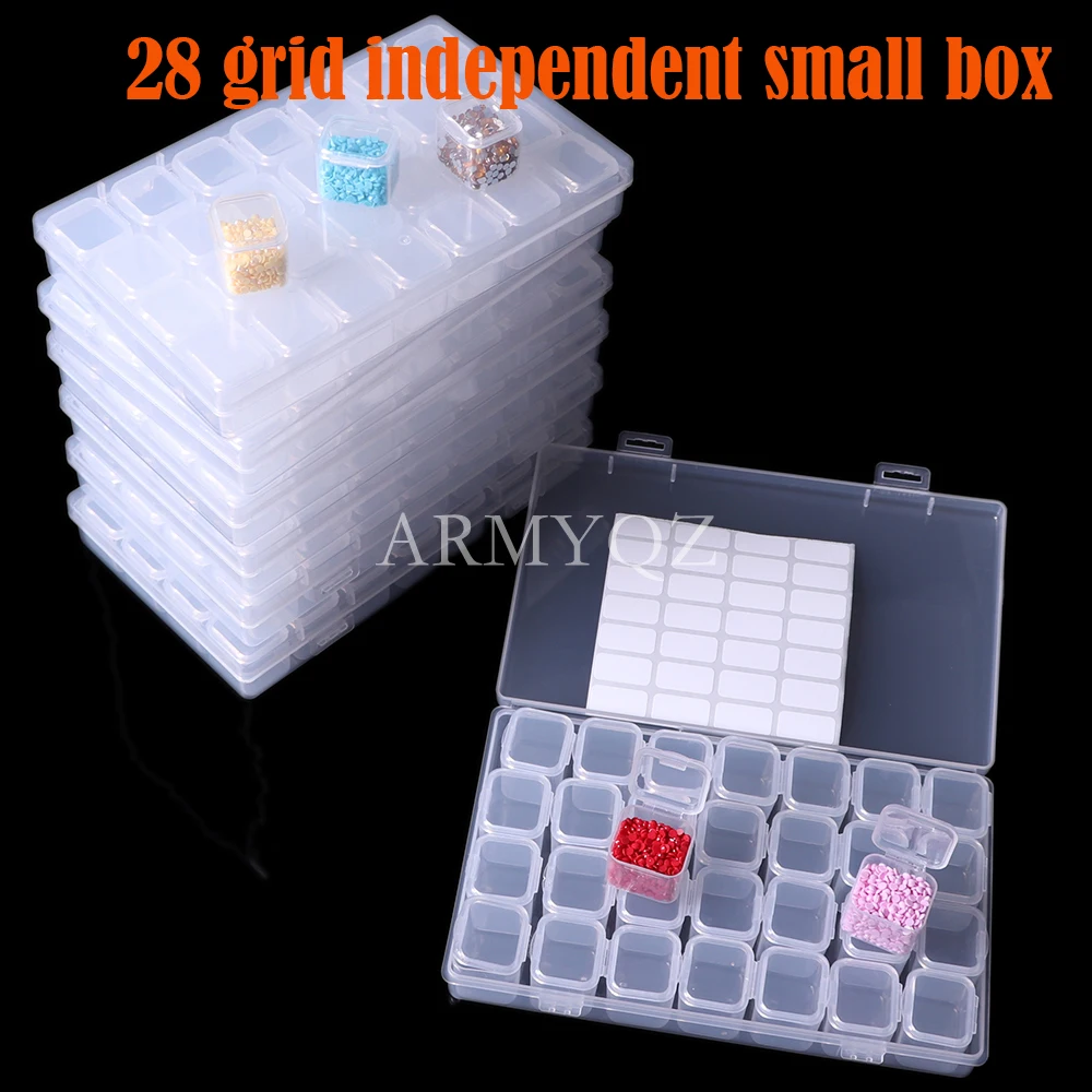28 Grids Independ style 5D DIY Diamond Painting Box Organizer Case Diamond Embroidery Accessories Storage Containers With sticke
28 Grids Independ style 5D DIY Diamond Painting Box Organizer Case Diamond Embroidery Accessories Storage Containers With sticke